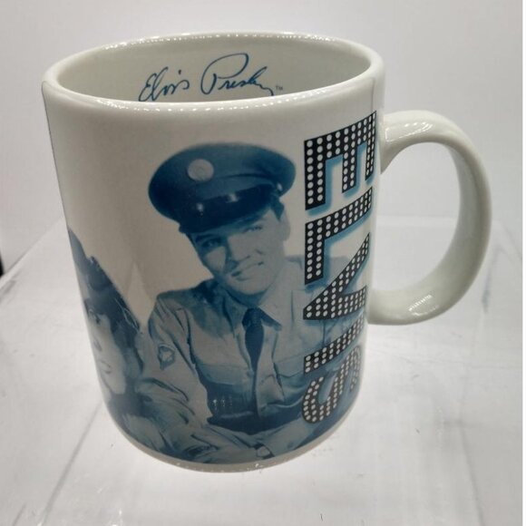 Elvis Presley Ceramic Mug With Signature Design - Picture 1 of 6